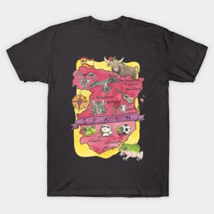 Map of Spain T-Shirt